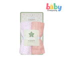 Pure Little 2-Piece Muslin Blanket Heart - Pink