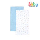 Pure Little 2-Piece Muslin Blanket Safari - Blue
