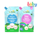 Tiny Buds Newborn Laundry Liquid Refill 850ml + Natural Baby Fabric Softener 850ml