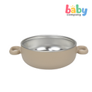 Pure Little 2-Piece Silicone and Stainless Steel Set - Beige