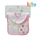 Pure Little 4-Piece Bib and Burp Cloth Set - Pink