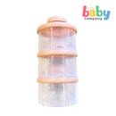 Peekaboo 3 Layer Stackable Milk Container Pink