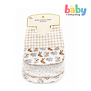 Little Sprout Muslin Bib Set Beige 3pc