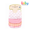 Little Sprout Muslin Bib Set Pink 3pc