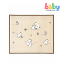 Peekaboo Rubber Crib Sheet Bear - Tan