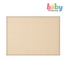 Peekaboo Rubber Crib Sheet Bear - Tan