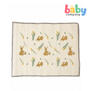 Peekaboo Rubber Crib Sheet Bunny - Beige