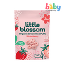 Little Blossom Organic Brown Rice Puffs Strawberry 40g