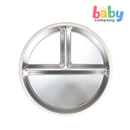 Pure Little 4pc Silicone Stainless Steel Dinnerware Set - White