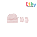 Pure Little Bonnet and Mitten Set Pack of 3 Pink