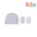 Pure Little Bonnet and Mitten Set Pack of 3 Purple