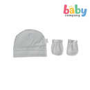 Pure Little Bonnet and Mitten Set Pack of 3 Gray