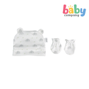 Pure Little Bonnet and Mitten Set Pack of 3 Gray