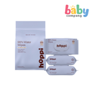 Hoppi 99% water wipes -80s Pack  (3-in-1 Bundle Pack)