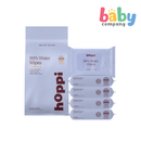 Hoppi 99% water wipes -20s Pack  (5-in-1 Bundle Pack)