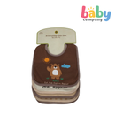 Little Sprout Cloth Bibs Brown 5pc