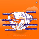 Hey Tiger Comfy Tape Diapers, Jumbo Pack - Medium