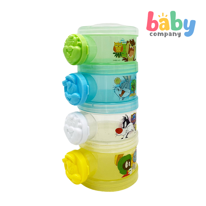 Looney Tunes 4-Layer Milker Milk Powder Container and Dispenser with Side Spout