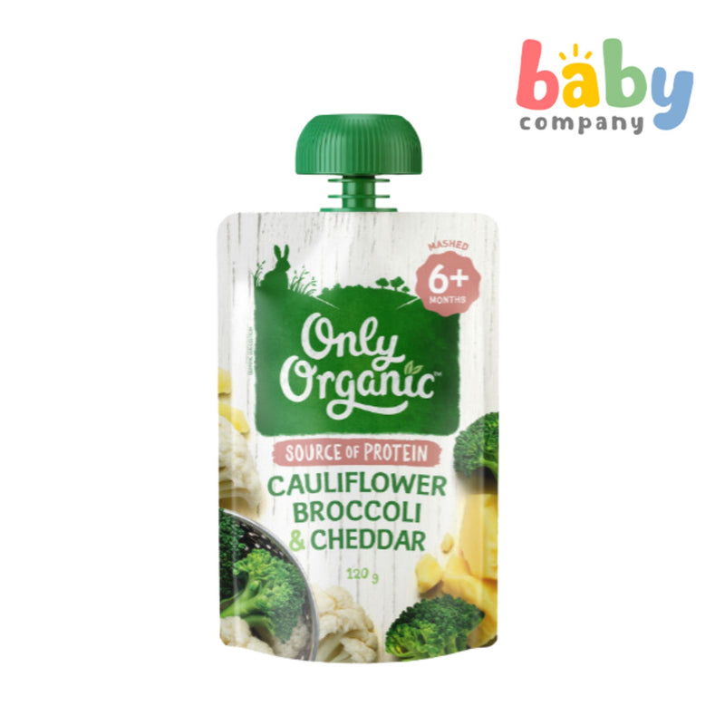 Only Organic Cauliflower, Broccoli & Cheddar (6+ mos) 120g