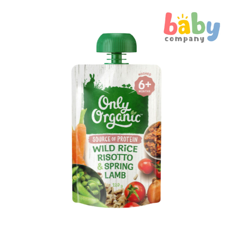 Only Organic Wild Rice Risotto & Spring Lamb (6+ mos) 120g