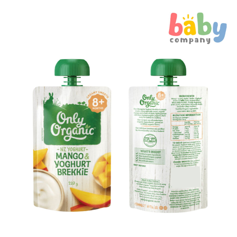 Only Organic Mango & Yoghurt Brekkie (8+ mos) 120g