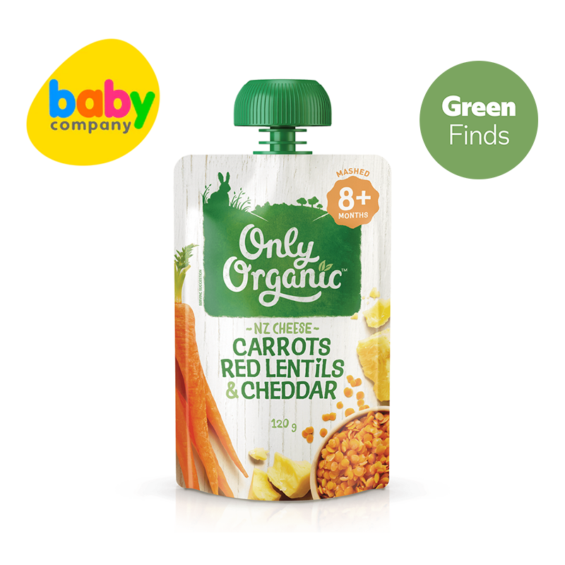 Only Organic Carrots Red Lentils & Cheddar (8+ mos) 120g