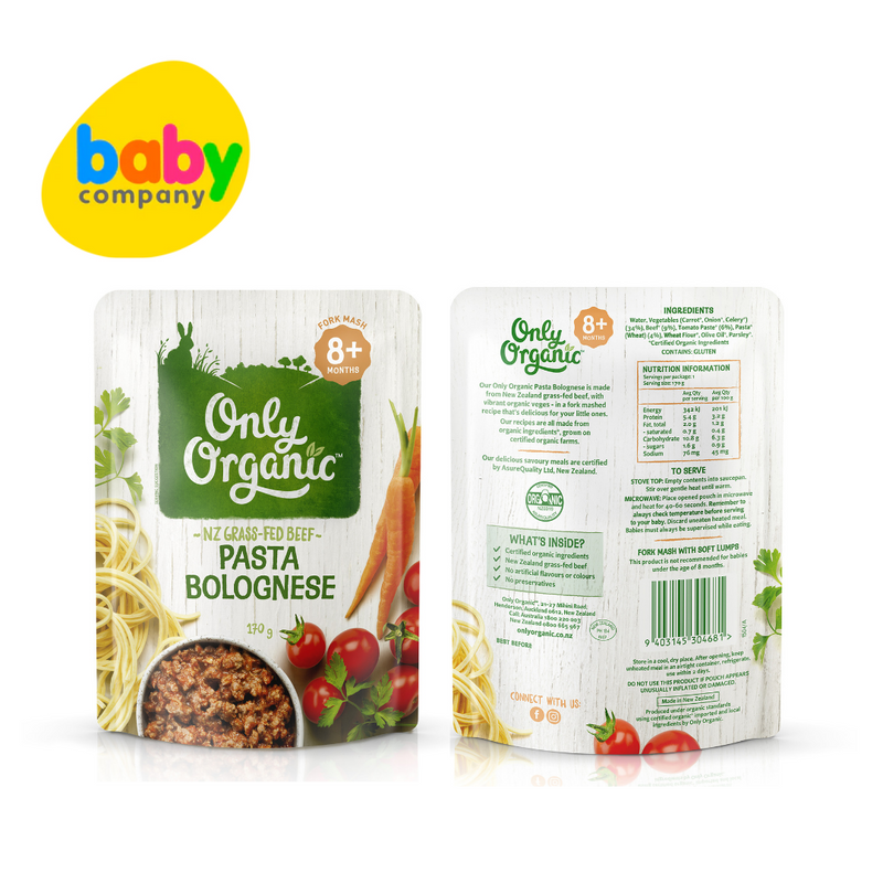 Only Organic Pasta Bolognese (8+ mos) 170g