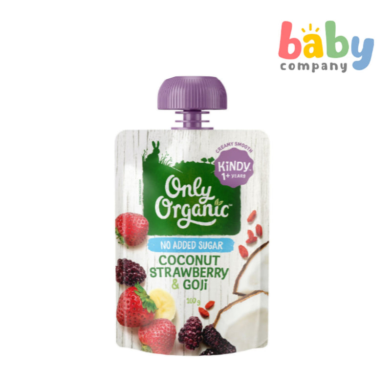 Only Organic Coconut Strawberry & Goji (1-5yrs) 100g