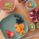 Beaba Baby Silicone 4-Piece Meal Set with Suction Pad