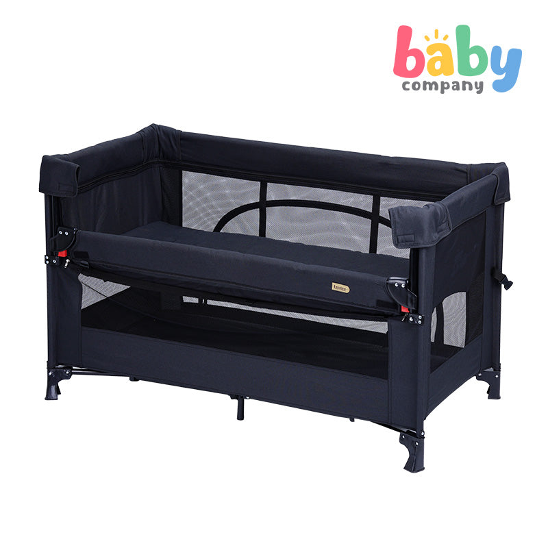 Looping All in One Pack and Play Co-Sleeper, Crib, and Playpen - Black