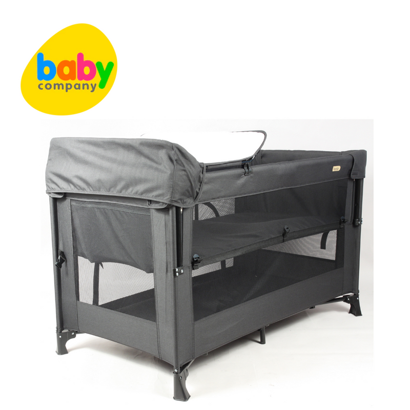 Looping All in One Pack and Play Co-Sleeper, Crib, and Playpen - Black