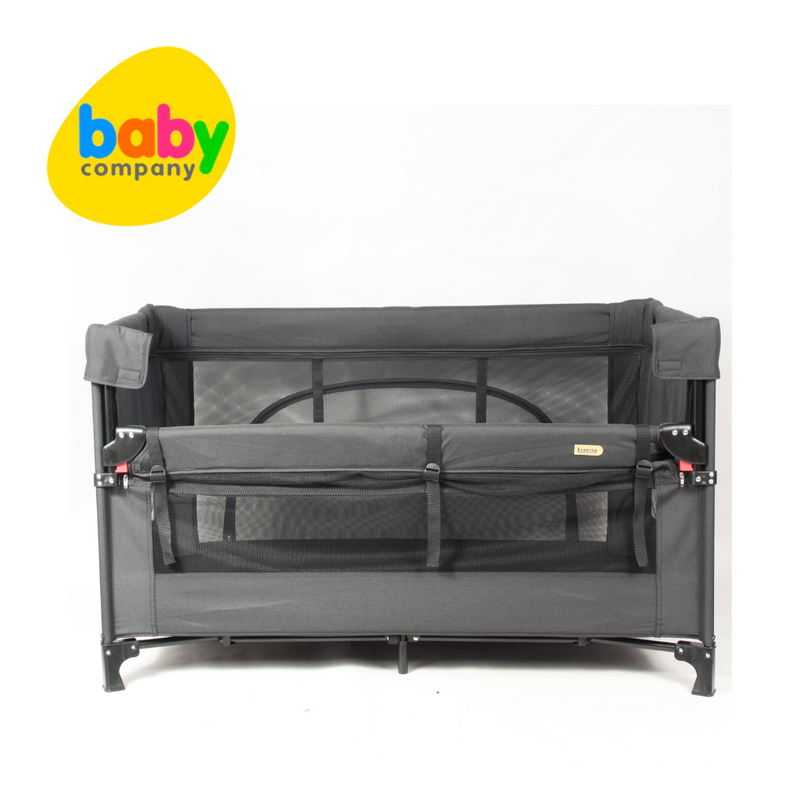 Looping All in One Pack and Play Co-Sleeper, Crib, and Playpen - Black