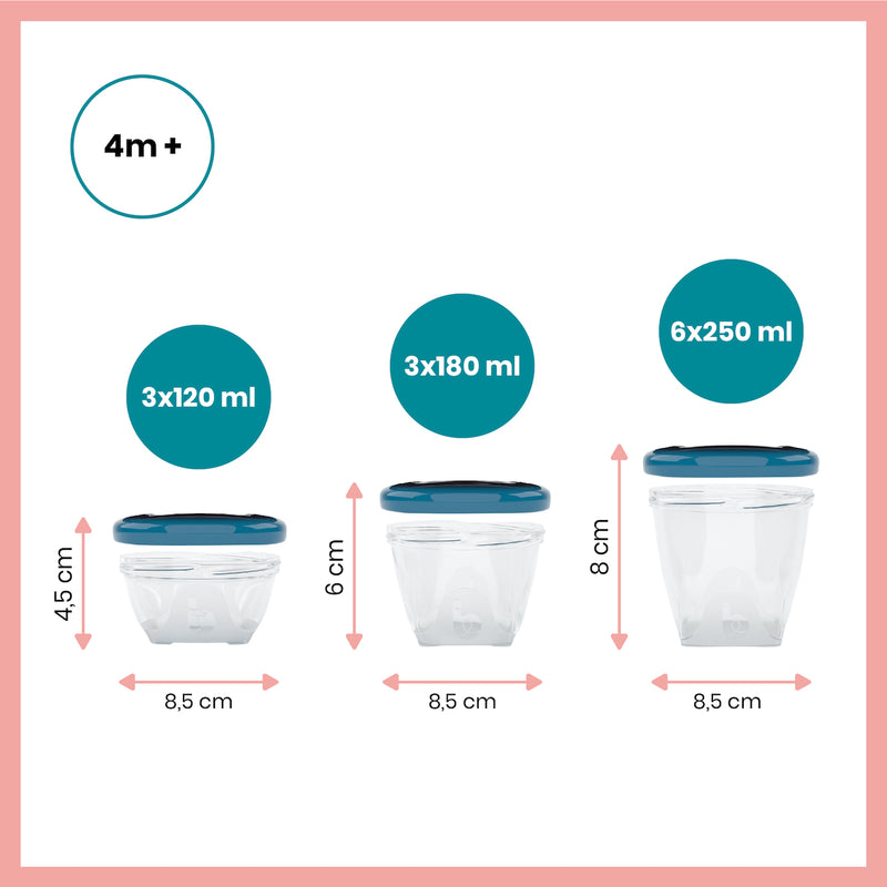 Babymoov Babybowls Multiset Airtight Food Storage Containers with Spoons