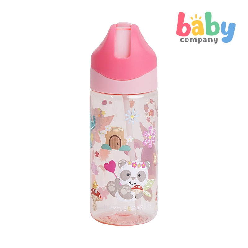 Marcus & Marcus Germrepel Tritan Straw Bottle 400ml - Pink