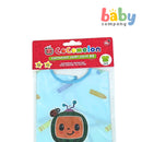 Cocomelon Lightweight Short Sleeves Baby Bib - Blue