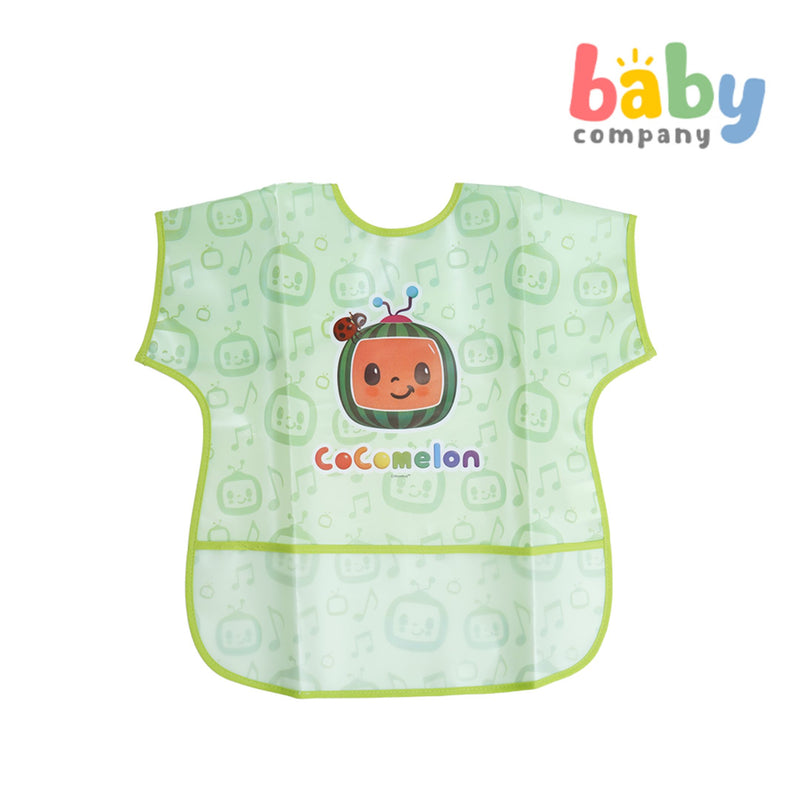 Cocomelon Lightweight Short Sleeves Baby Bib - Green