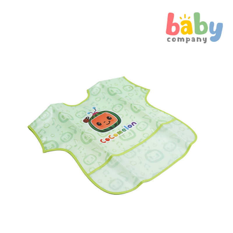 Cocomelon Lightweight Short Sleeves Baby Bib - Green