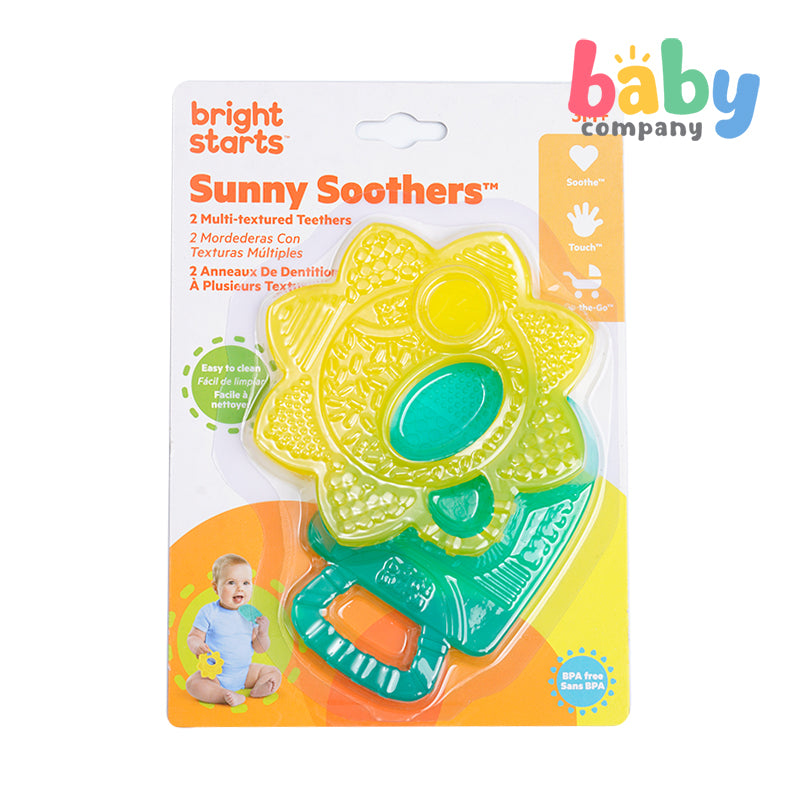 Bright Starts Sunny Soothers Easy Grasp Teether 2 Pack