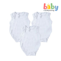 Mother's Choice Sleeveless Bodysuit 3-pack - White