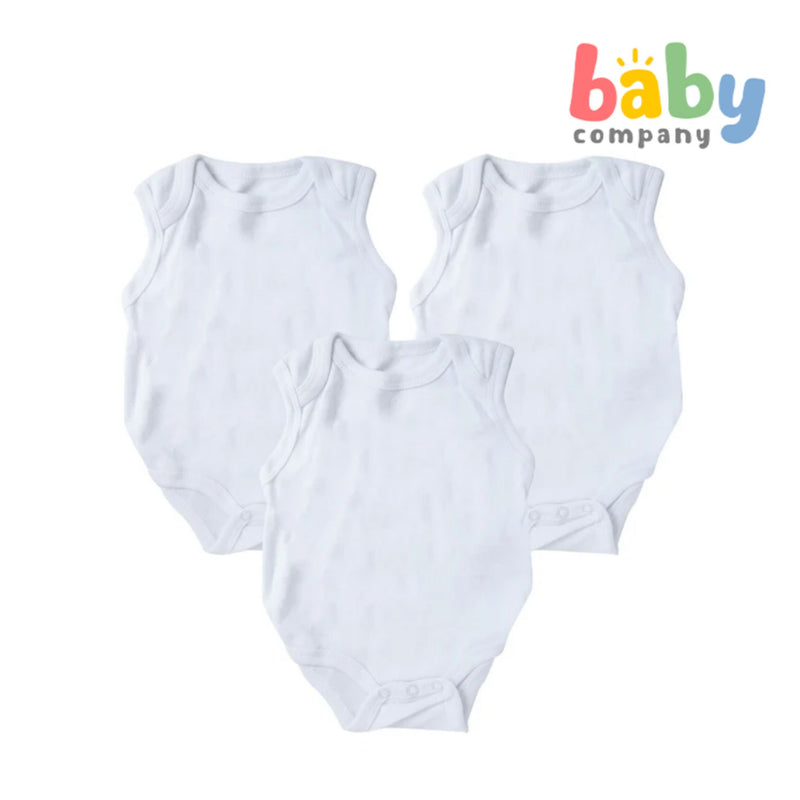 Mother's Choice Sleeveless Bodysuit 3-pack - White