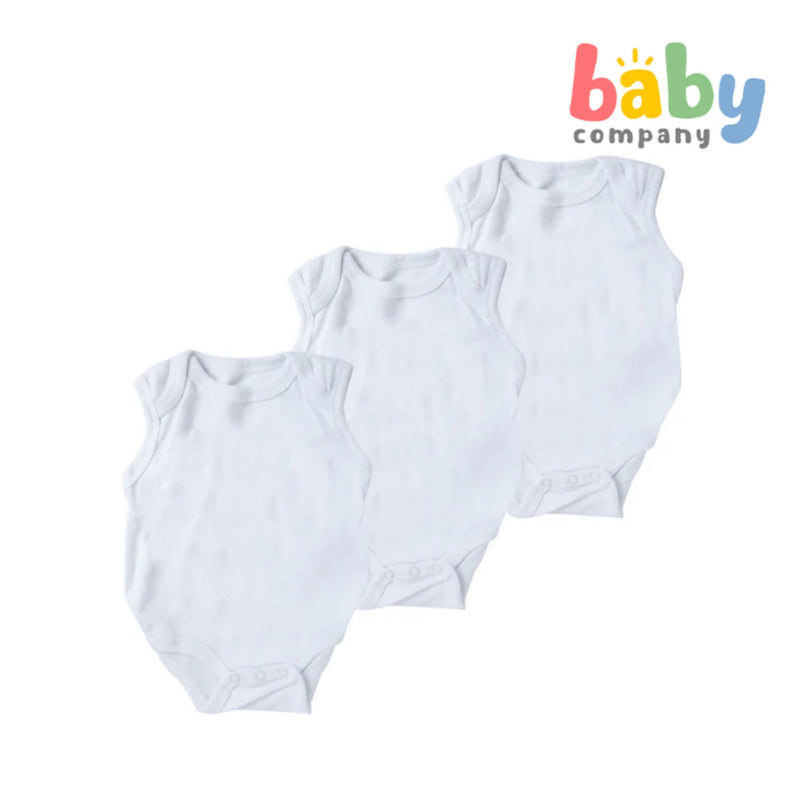 Mother's Choice Sleeveless Bodysuit 3-pack - White