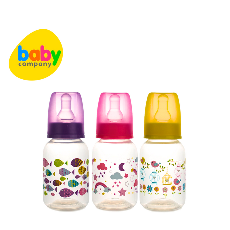 Coral Babies Feeding Bottles - 4oz, Pack of 3