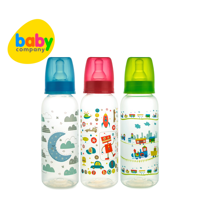 Coral Babies Feeding Bottles - 8oz,  Pack of 3