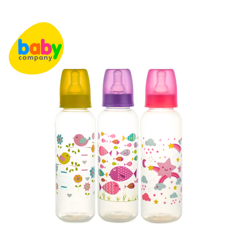 Coral Babies Feeding Bottles - 12oz, Pack of 3