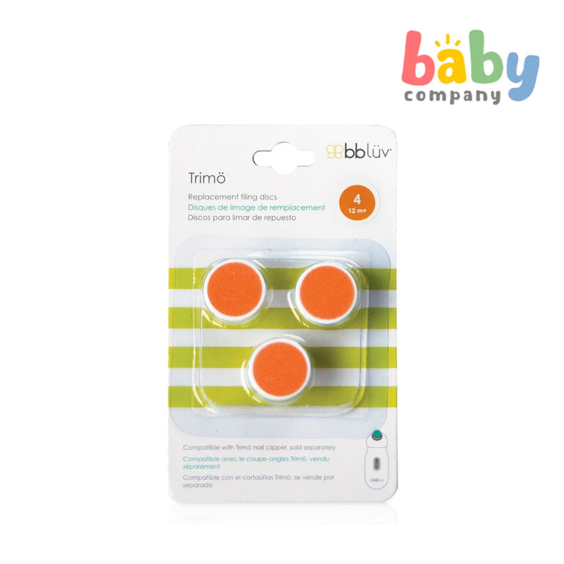 BBLUV Trimö: Extra File Discs for Electric Baby Nail Trimmer - Orange (Step 4)