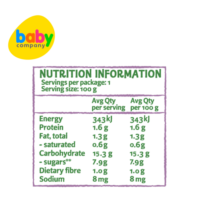 Only Organic Baby Food Mango Goji Berries & Greek Yoghurt Brekkie (12