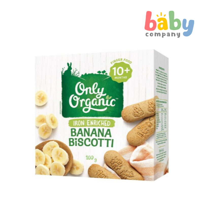 Only Organic Baby Snack Banana Biscotti (10 mos+) 100g