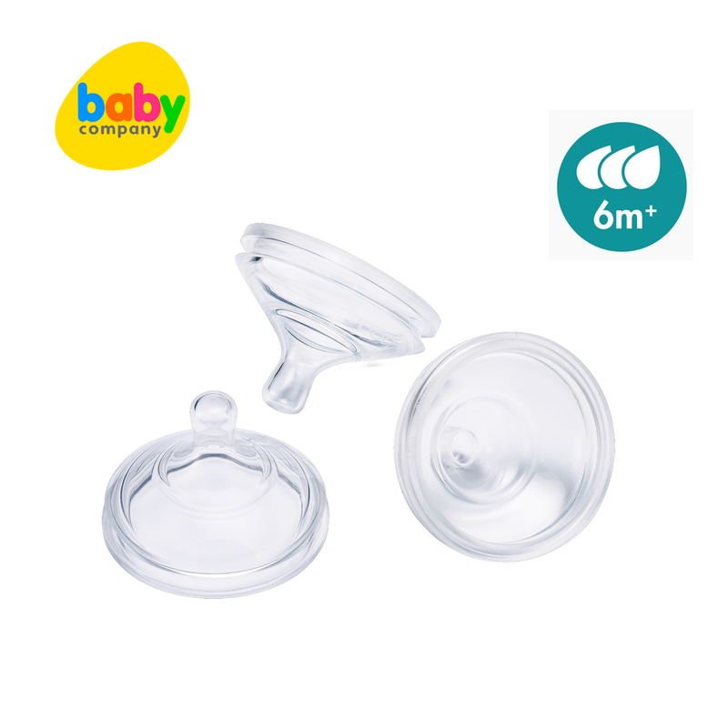 Boon Nursh Silicone Nipples - Fast Flow (3-Pack)