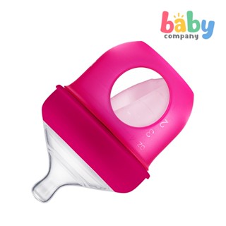 Boon Single 4oz/118ml Nursh Silicone Pouch Bottle - Pink