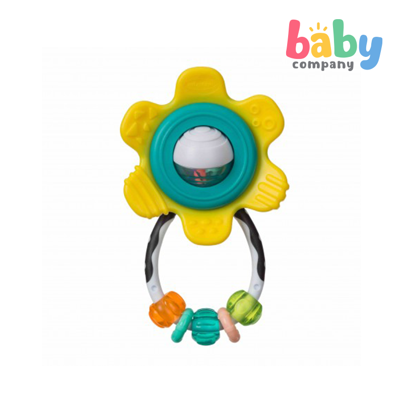 Infantino Spin & Rattle Teether - Yellow
